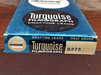 Turquoise Eagle Filmograph Drawing Leads Half Gross 6375-E0 Vtg Box Of 6 Dz NOS