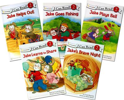 New JAKE SERIES I Can Read Level 2 Set of 5 Paperbacks  Homeschool Zonderkidz