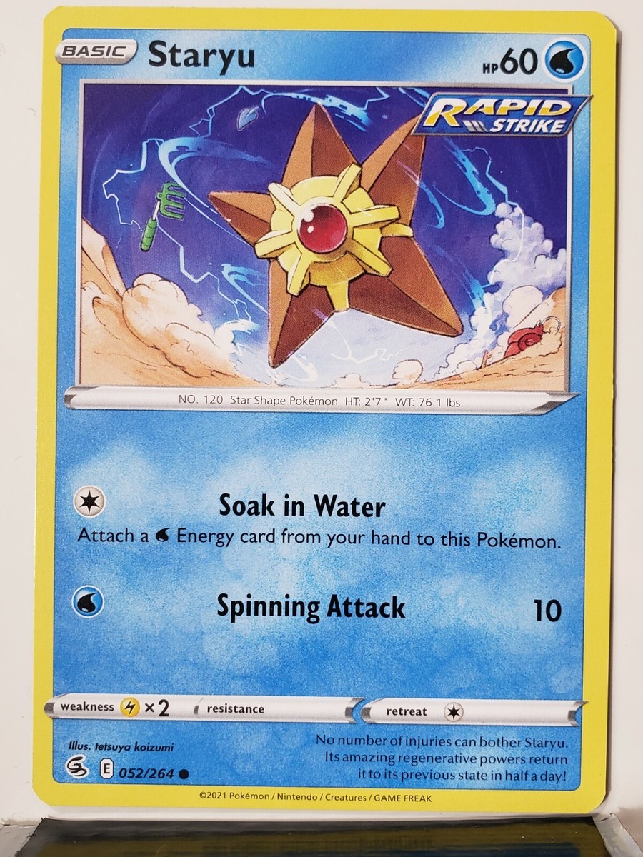 Staryu 052/264 - NM / M - Fusion Strike Pokemon Card $2 Flat Shipping