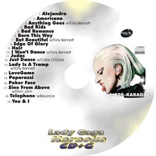CUSTOM KARAOKE LADY GAGA RARE 19 GREAT SONGS cdg CD G POKER FACE TONY BENNETT 