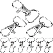 Lot 50 100 500 Metal Lanyard Hook Swivel Snap Lobster Clasp Clips Bronze Black 