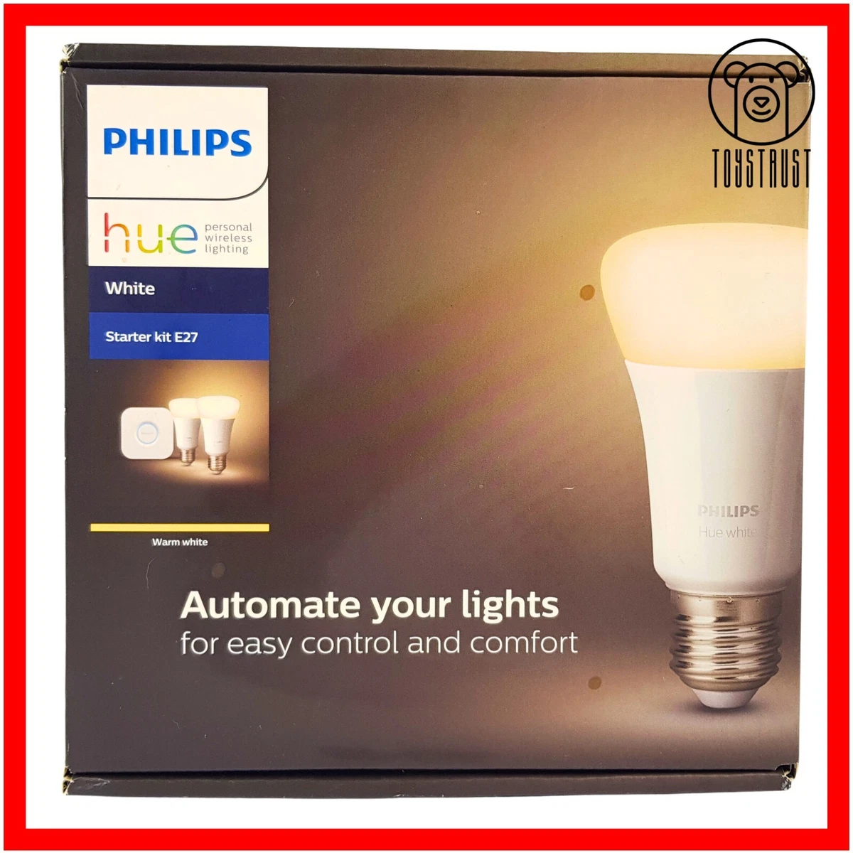 Philips Hue Starter Kit E27 Warm White 2x Smart Bulb LED HUE