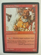 Dwarven Miner Mirage Uncommon LP/NM MTG MAGIC BULK DISCOUNT
