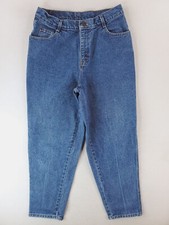 Vintage Gitano Jeans Womens 12 Petite Blue High Rise Mom Relaxed Tapered 90s