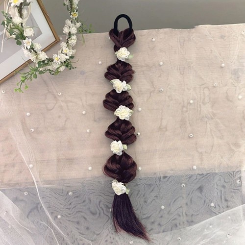 Lantern Braid Bubble Braid Ponytail Flower Twist Braid Wig for Women - Picture 6 of 14