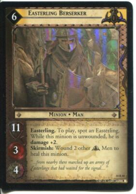 Herr der Ringe CCG Foil Karte MD 10.R40 Easterling Berserker