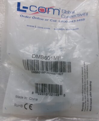 L-Com DMB601MF - Male DVI-A Plug to Female D Sub High Density Receptacle #771L