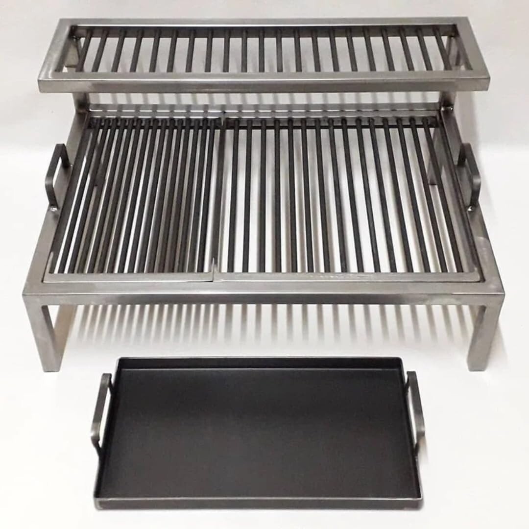 Luxury Argentine Grill with removable iron modules + Iron griddle | eBay