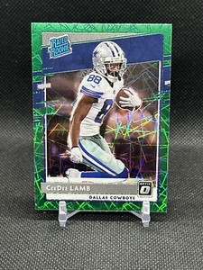 2020 Panini Donruss Optic Football Green Velocity Rated Rookie CeeDee Lamb #156