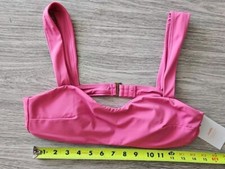 NWT ANDIE SWIM The Kalama Bikini Top Candy Pink Large Padded Wireless