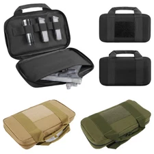Tactical Handbag Pistol Case Bag Outdoor Hunting Magazine Pouch Organizer Holder