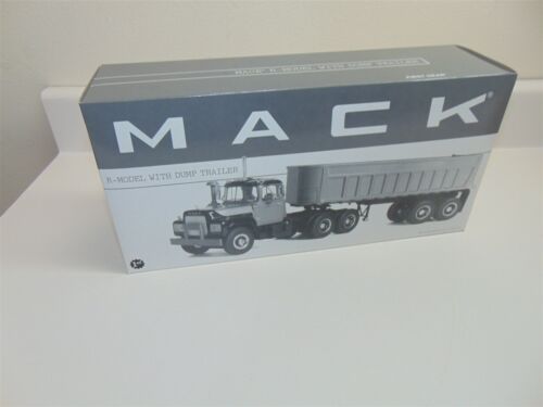1st Gear Mack R w/Dump Trailer Chicago Streets & Sanitation-Diecast-LNIB-1:34