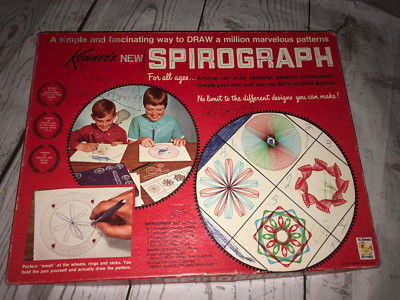 1967 Kenner Productions Spirograph with Box Booklet Pattern Drawing Art Kit