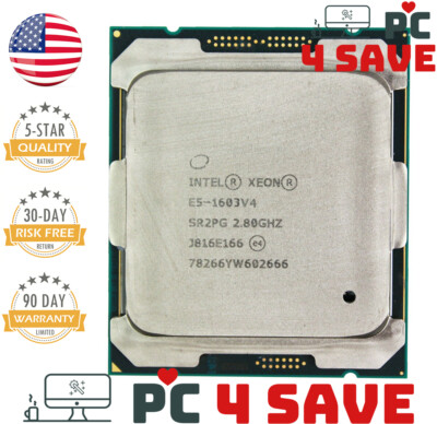 Intel Xeon E5-1603 V4 SR2PG 2.80GHz 10MB Quad-Core LGA 2011-3 Server CPU 140W