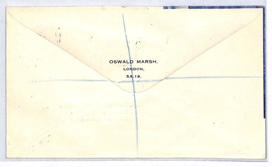 Juego de cubierta SAMOA 1935 PLATA JUBILEO *OSWALD MARSH* anuncio ilustrado año 42 Foto 3 de 4