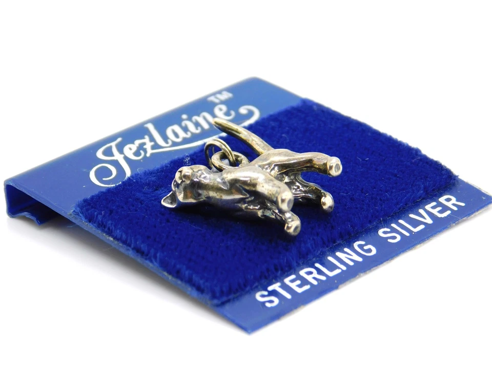 Dije de gato gatito de pie de plata de ley 925 Jezlaine Foto 2 de 4