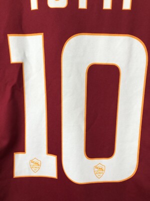 Original AS ROMA 90's Home Football Soccer Jersey#10 Francesco