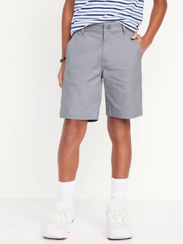 Old Navy Kid Youth Boys Knee Length Twill Shorts Cinder Smoke Gray Size 12 or 14 - Picture 2 of 5