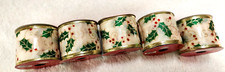 JoAnn's Christmas Ribbon / Wired Edges 12 feet x 2 1/2" / Lot of 5 20 yards