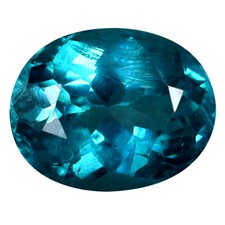 1.09 ct Magnificent fire Oval Cut 7 x 6 mm Brazil Paraiba Blue Apatite