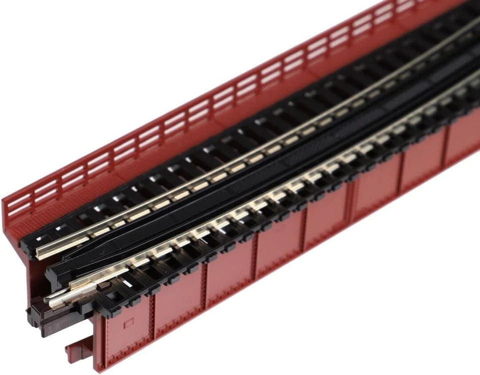 Kato 20-465 UNITRACK R448mm-15? Deck Girder Curved Bridge Red N Scale Japan - Image 3 of 4