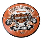 Vintage Harley Davidson Motorcycles Sign - Spark Plugs Gas Pump Porcelain Sign