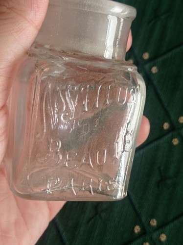 2x Vintage Bottiglia Farmacia Vetro Cristallo (NO Lalique Baccarat Daum Murano) - Foto 6 di 20