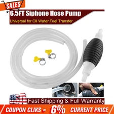 For Gas Gasoline Petrol Siphon Hand Pump Portable Manual Car Fuel Transfer Pump!