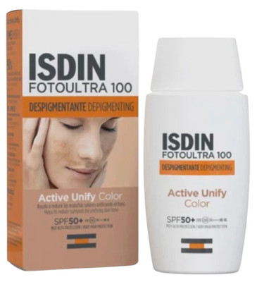 ISDIN Fotoultra 100 Active Unify Color SPF 50+ Facial Sunscreen  50 ml