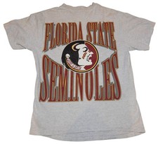 Vintage 1990s Florida State Seminoles FSU Spellout Single Stitch T-Shirt Medium