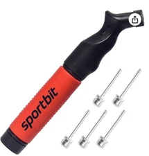 SPORTBIT Ball Pump for Sports Balls - Push & Pull Inflating System - Hand Pump