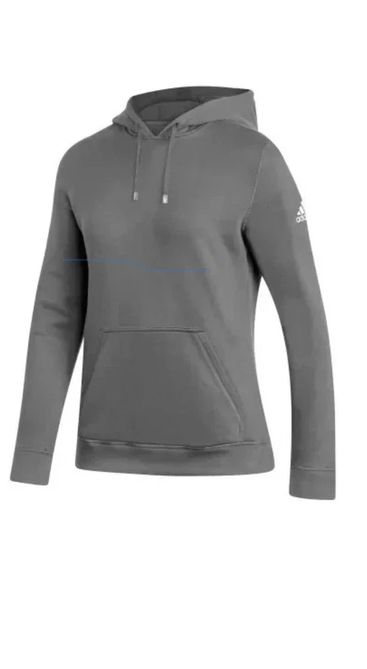 Sudadera con Capucha Adidas Polar Para Hombre Talla Pequeña Gris Oscuro/Blanco Logo Etiquetas Nuevas Foto 3 de 4