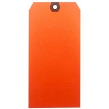 GRAINGER APPROVED 61KU59 Blank Shipping Tag,Paper,Orange,PK500 61KU59