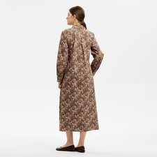 Women's Long Sleeve Front Belted Maxi Shirtdress - Universal