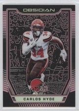 2018 Panini Obsidian Electric Etch Purple 46/75 Carlos Hyde #59 ni4