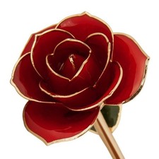 Hand-Selected Real Ravishing Rose Preserved and Dipped in Genuine 24 Karat Gold