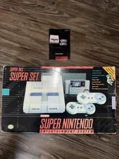 Super Nintendo Entertainment System- Super Set Box/Manual Only