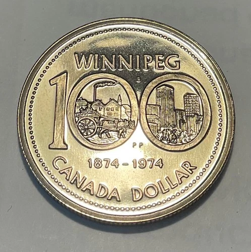 1974 CANADA  Dollar WINNIPEG 100 1874-1974