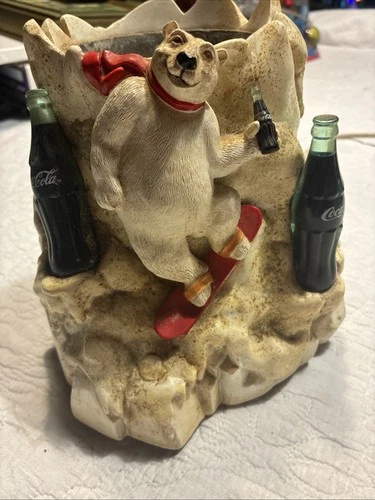 Vintage Coca-Cola Polar Bear Lamp