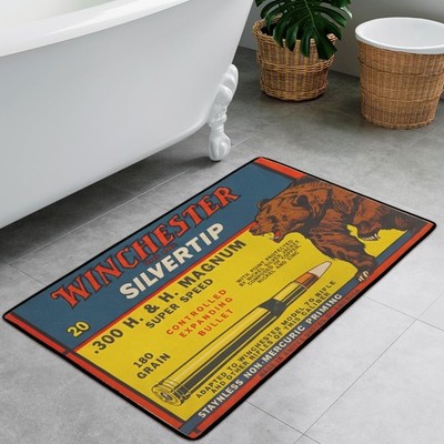 Winchester Super Speed .300 H&H Magnum Vintage Ammo Box Doormat