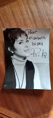Photo d'artiste RIKA ZARAI dedicace autographe 18x24 1975 - Photo 1/2
