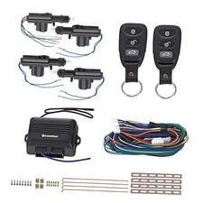 Keyless Entry System with Two 3-Button Remotes and 4 Door Actuators - Central