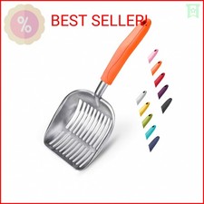 WePet Cat Litter Scoop, Aluminum Alloy Sifter, Kitty Metal Scooper, Deep Shovel,