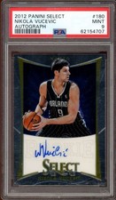 Nikola Vucevic Rookie Card 2012-13 Panini Select Autograph #180 PSA 9. rookie card picture