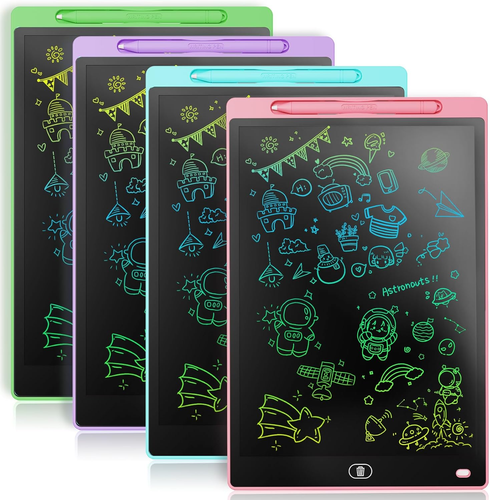 [4 Pack] LCD Writing Tablet 8.5-Inch Colorful Doodle Board, Toddler ...