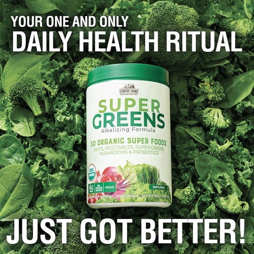 Organic Super Greens Natural Flavor, 50 Organic Super Foods, Packed with Fibe... - Picture 4 of 8