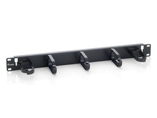 Equip 327311 19" Rack Mount Cable Management Panel, Black