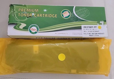 PREMIUM Compatible YELLOW IDC3760Y-FF TONER For DELL C3760 C3765dnf ** NEW **