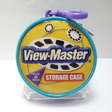 VIEW-MASTER Storage Carry Case Zipper Clip Holds 48 View Master 3D Reels