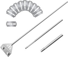 Kirecoo Algae Scraper for Glass Aquariums, 25.6" Fish Tank Cleaner, Silver 